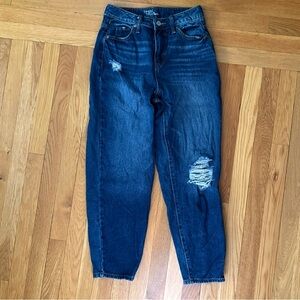 Time and Tru High Rise Dark Blue Distressed Jeans Size 2